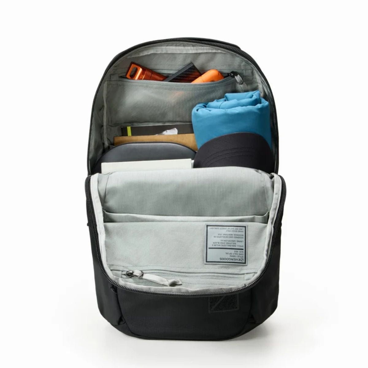 Evergoods Civic Half Zip 26L in Solution Dyed Black - Getoutside Shoes