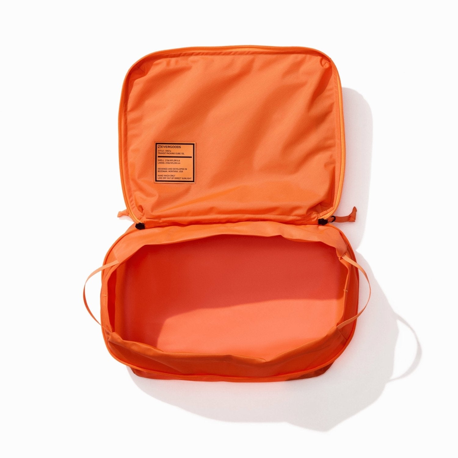 Evergoods Transit Packing Cube 10L in Hot Orange - Getoutside Shoes
