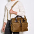 Filson 24 Hour Tin Cloth Briefcase in Dark Tan - Getoutside Shoes