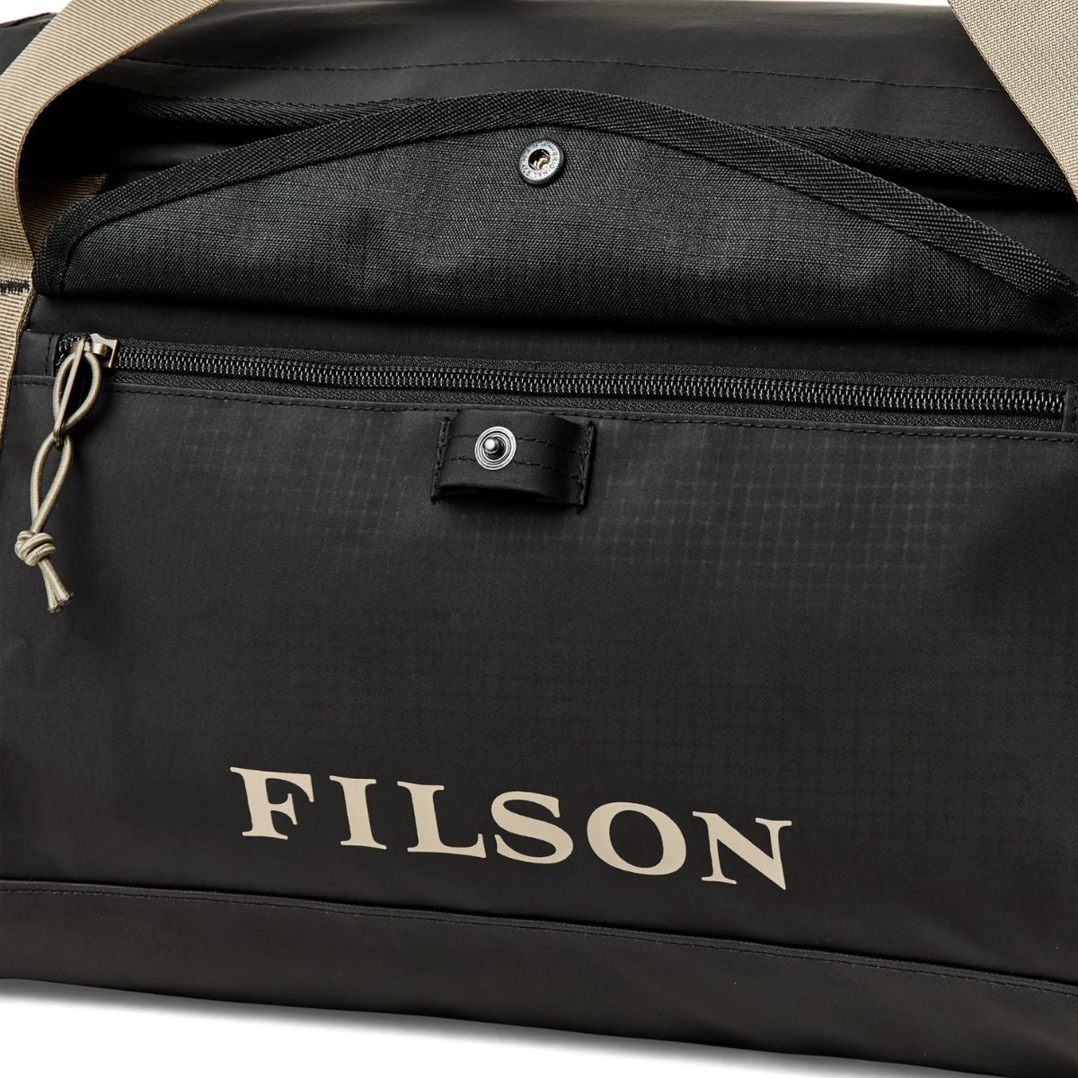 Filson All-Weather 40L Duffle in Black/Covert - Getoutside Shoes