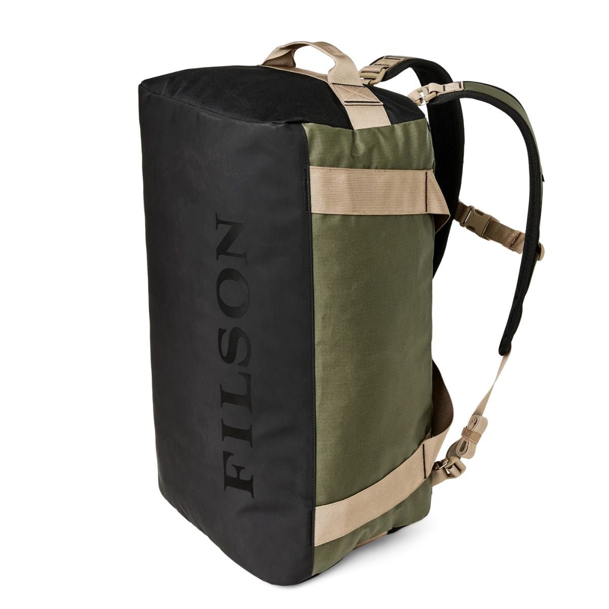 Filson All-Weather 50L Duffle in Olive/Black/Covert - Getoutside Shoes