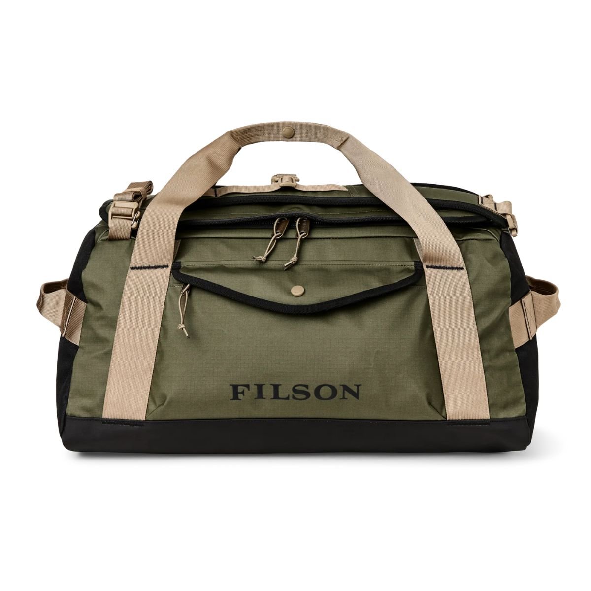 Filson All-Weather 50L Duffle in Olive/Black/Covert - Getoutside Shoes