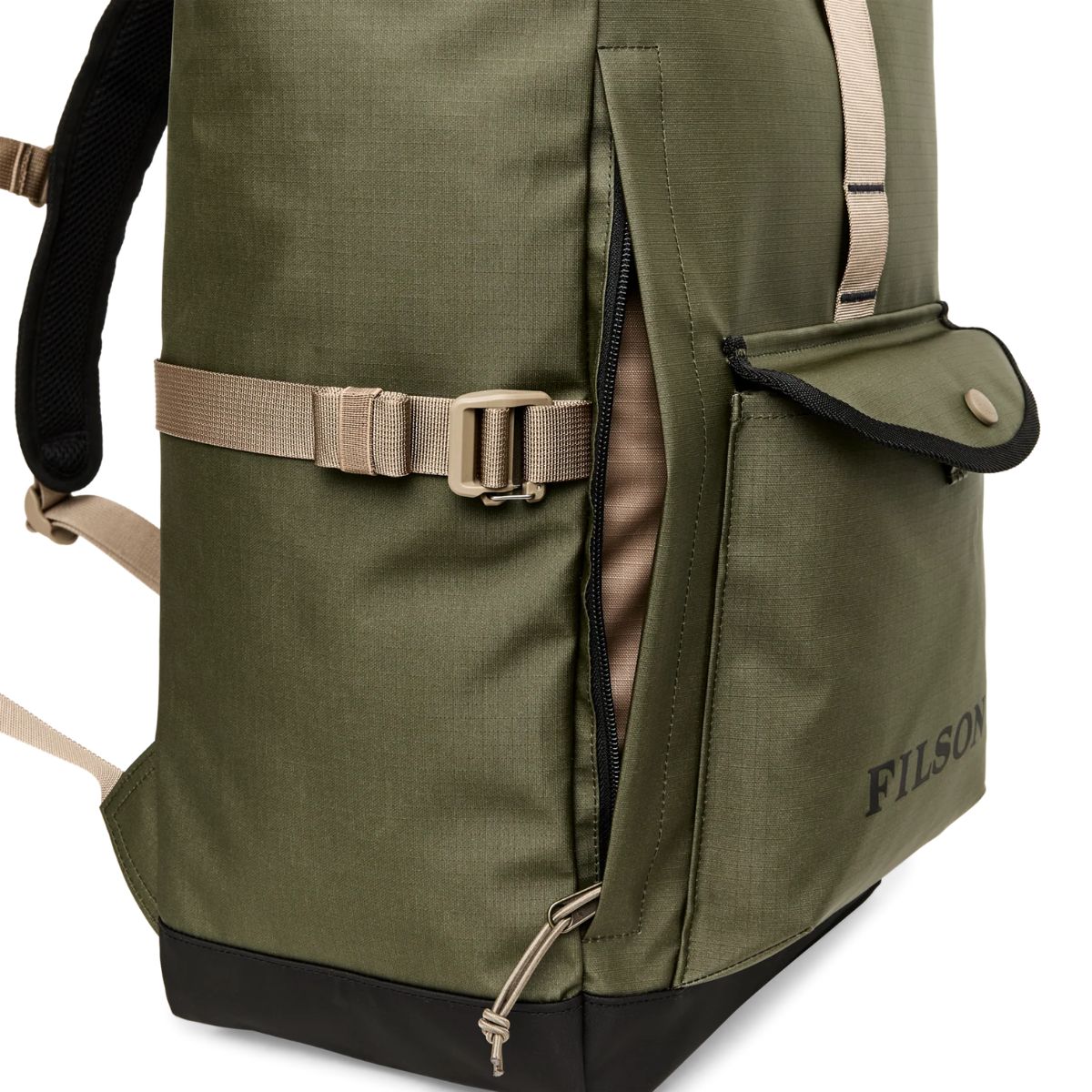 Filson All Weather Backpack in Olive/Black/Covert - Getoutside Shoes