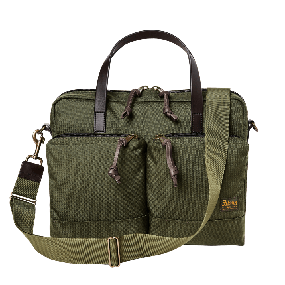 Filson Dryden Briefcase in Ottergreen - Getoutside Shoes