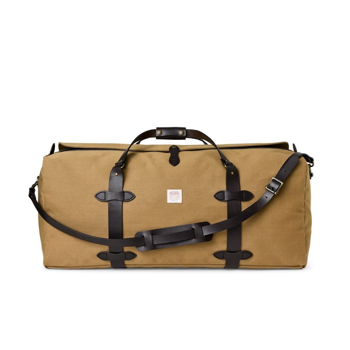 Filson Large Rugged Twill Duffle Bag in Dark Tan - Getoutside Shoes