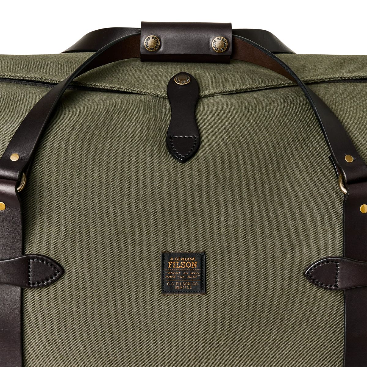 Filson Large Rugged Twill Duffle Bag in Ottergreen - Getoutside Shoes