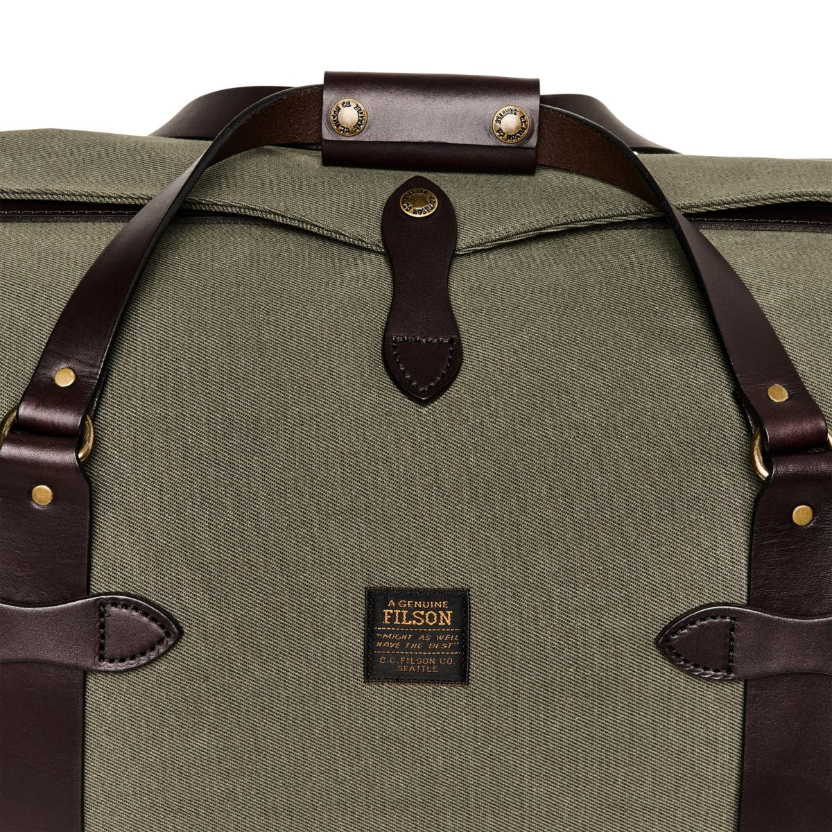 Filson Medium Rugged Twill Duffle Bag in Ottergreen - Getoutside Shoes