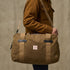 Filson Medium Tin Cloth Duffle Bag in Dark Tan - Getoutside Shoes