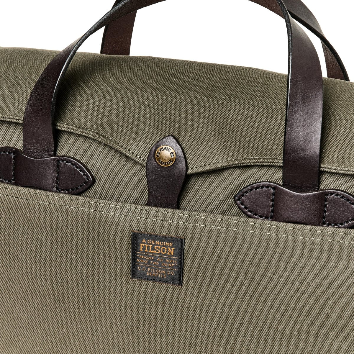 Filson Rugged Twill Original Briefcase in Ottergreen - Getoutside Shoes