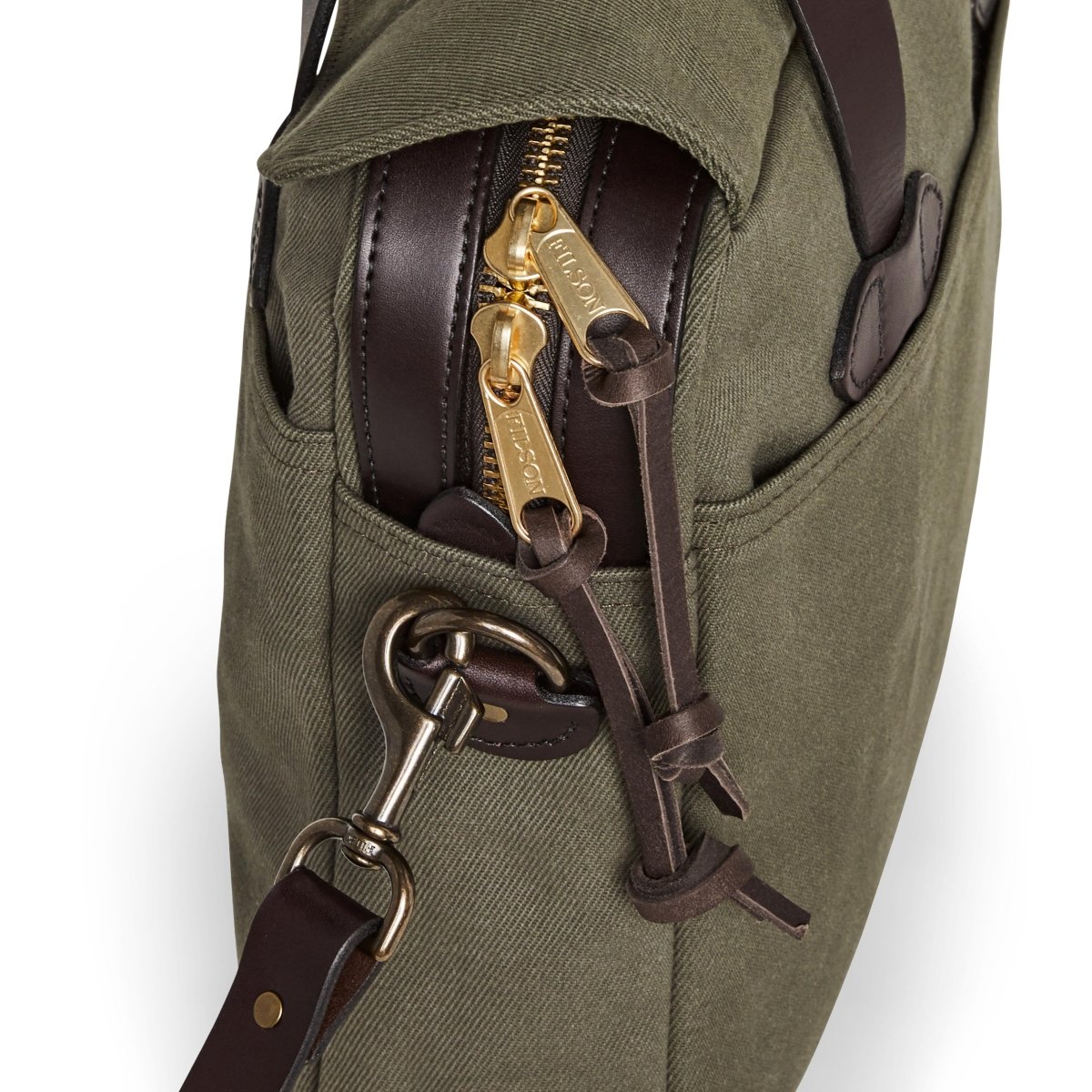 Filson Rugged Twill Original Briefcase in Ottergreen - Getoutside Shoes