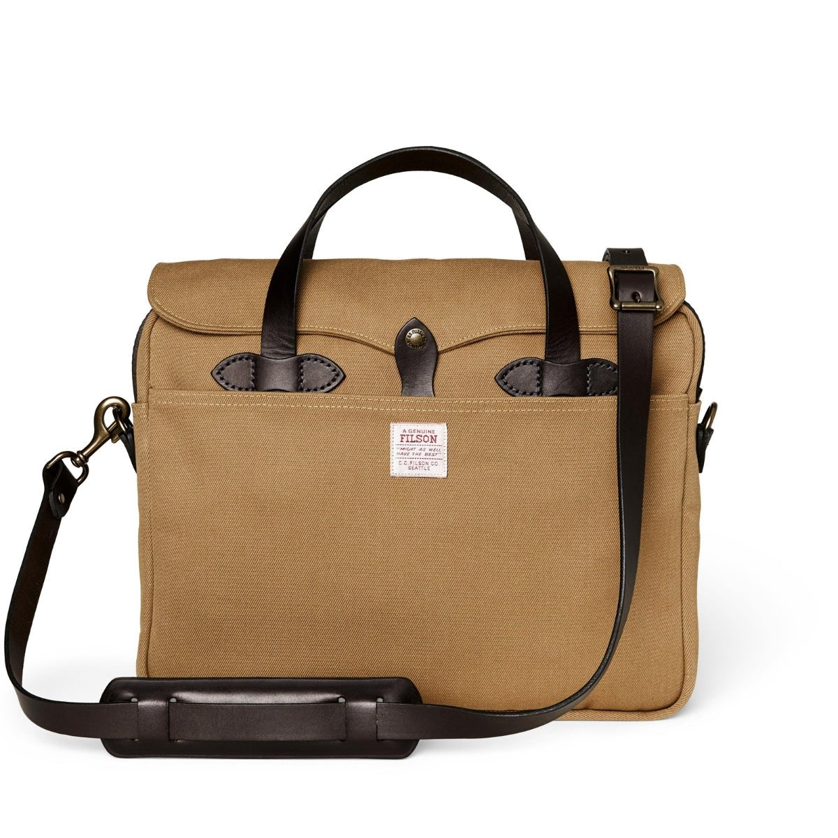 Filson Rugged Twill Original Briefcase in Tan - Getoutside Shoes