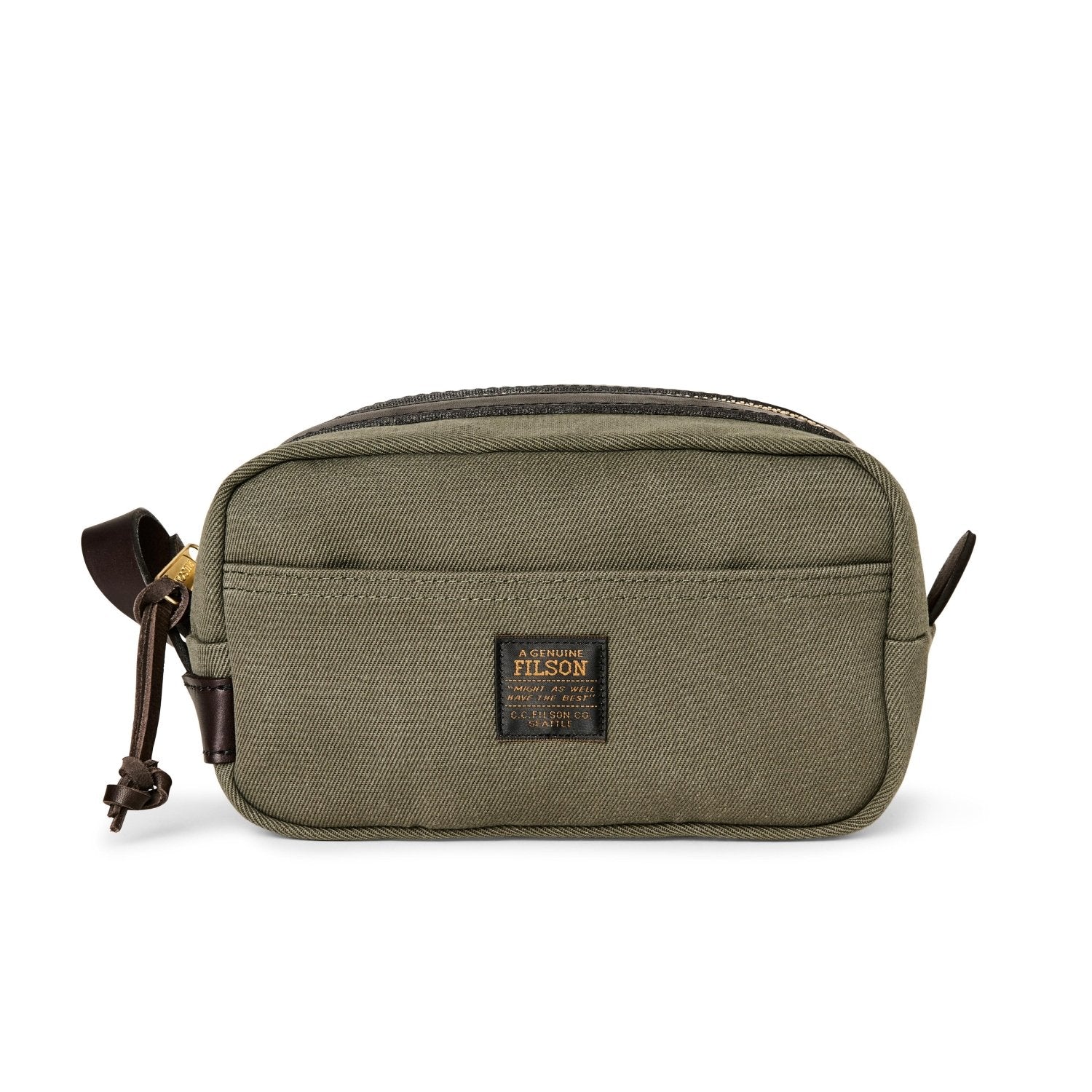 Filson Rugged Twill Travel Kit in Ottergreen - Getoutside Shoes