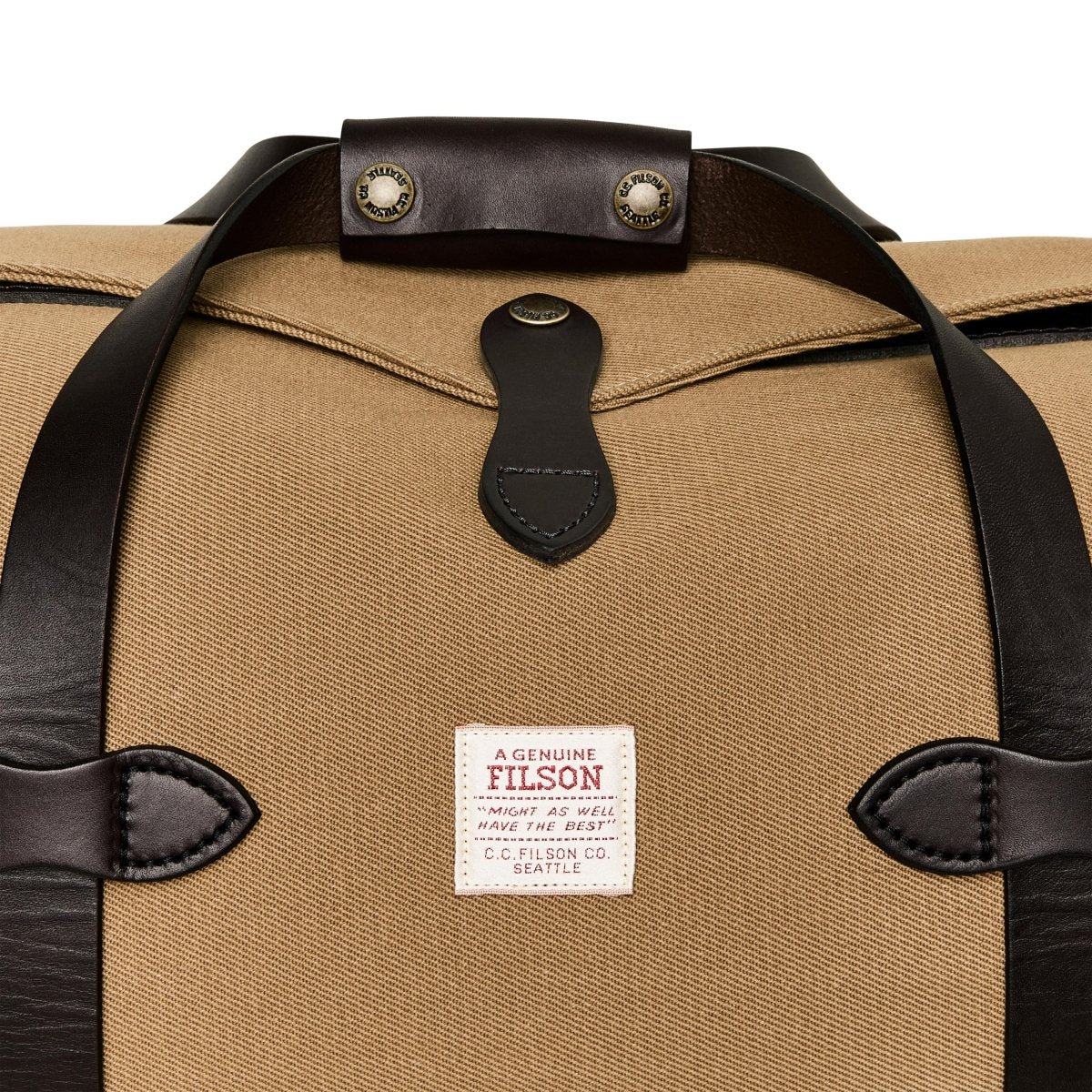 Filson Small Rugged Twill Duffle Bag in Tan - Getoutside Shoes