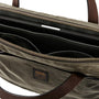Filson Tin Cloth Compact Briefcase in Ottergreen - Getoutside Shoes