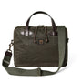 Filson Tin Cloth Compact Briefcase in Ottergreen - Getoutside Shoes