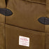 Filson Tin Cloth Zipper Tote Bag in Dark Tan - Getoutside Shoes