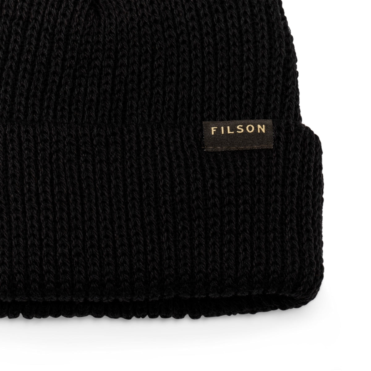 Filson Watch Cap Beanie in Black - Getoutside Shoes