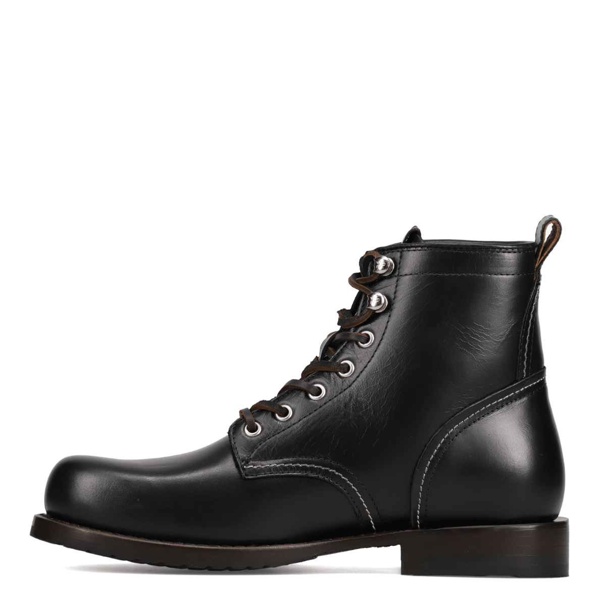 Frye Men's Hudson Workboot Lug in Black - Getoutside Shoes