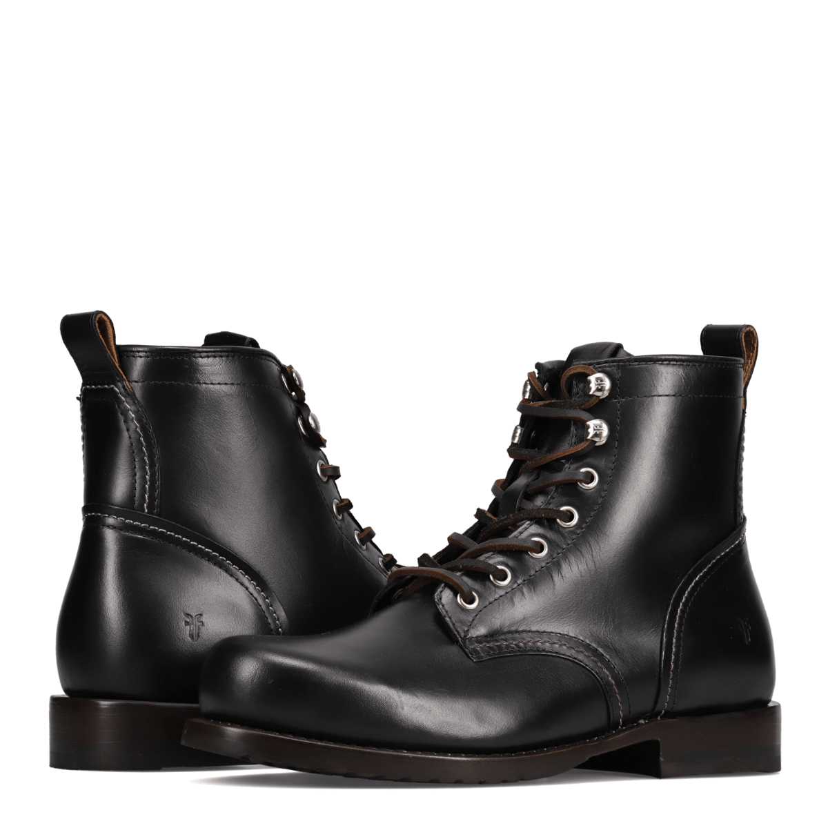 Frye Men's Hudson Workboot Lug in Black - Getoutside Shoes