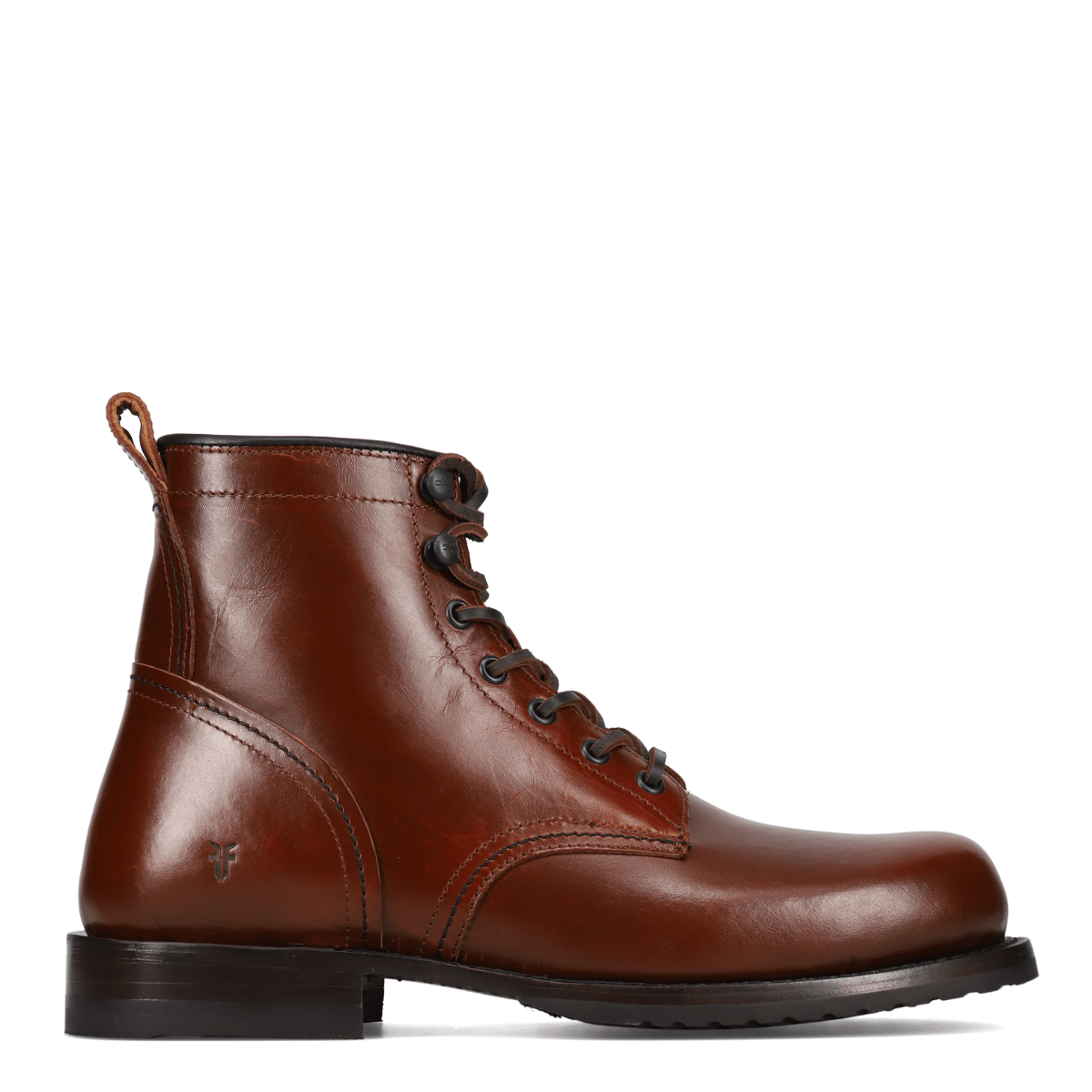 Frye Men's Hudson Workboot Lug in Mahogany - Getoutside Shoes