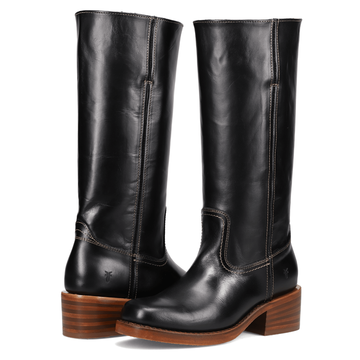 Frye Women's Campus 14L in Jet Black/Shadow - Getoutside Shoes