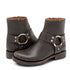 Frye Women's Veronica Harness Short in Blackfull Grain Brush Off - Getoutside Shoes