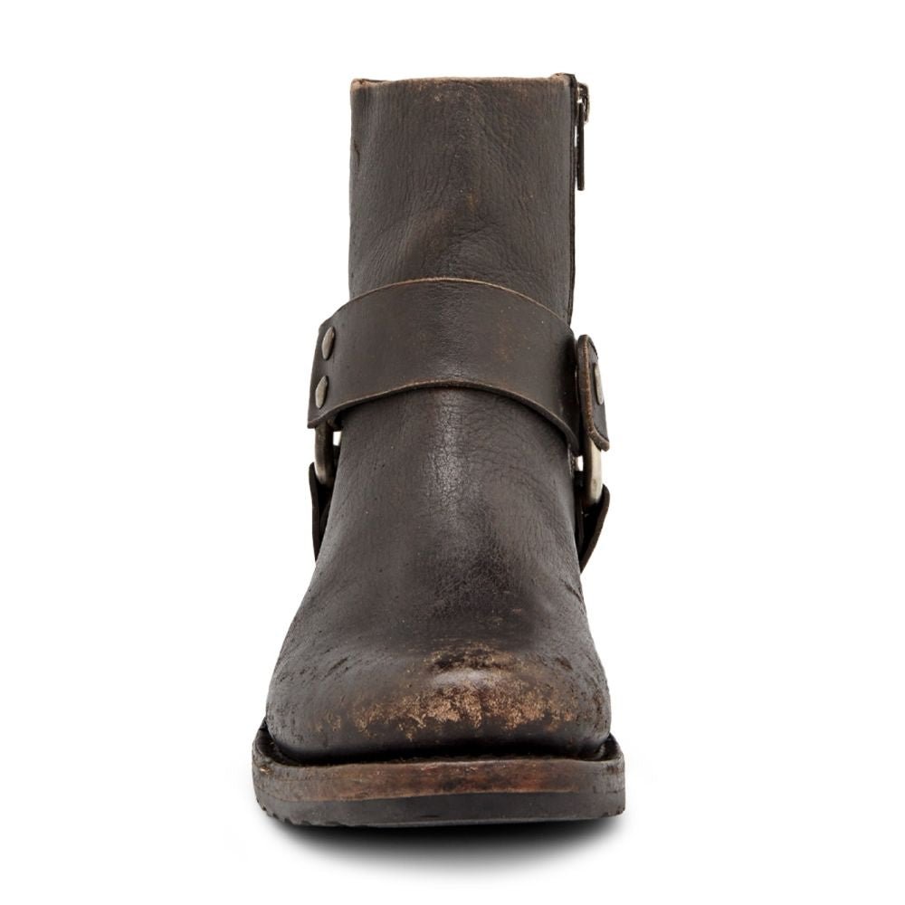 Frye Women's Veronica Harness Short in Blackfull Grain Brush Off - Getoutside Shoes