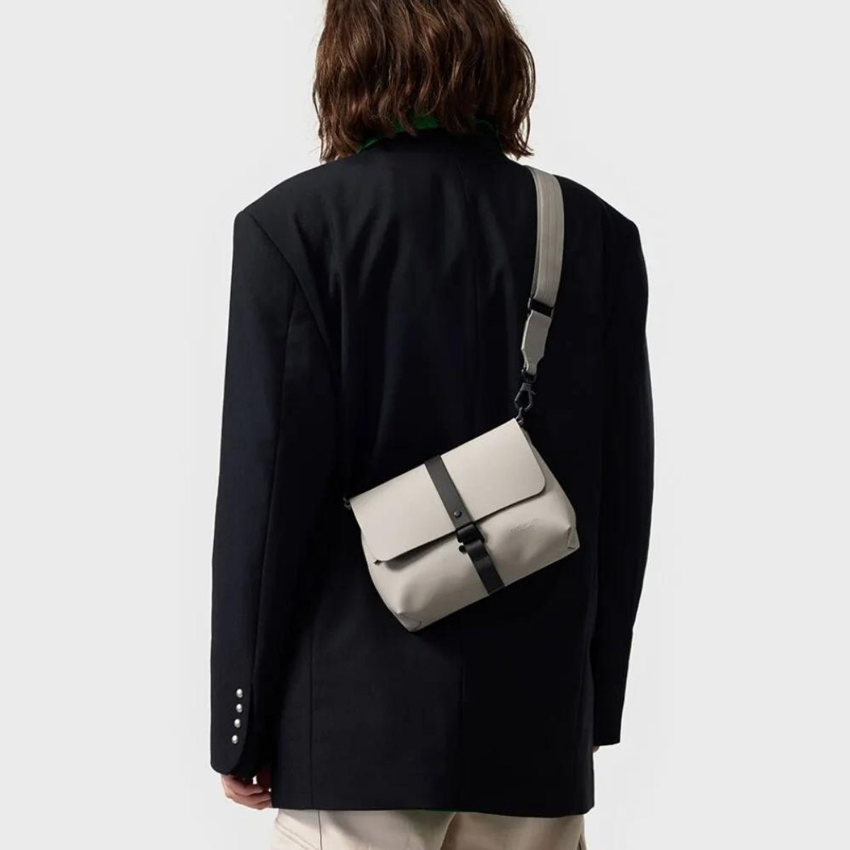 Gaston Luga Splash Crossbody Bag in Taupe - Getoutside Shoes