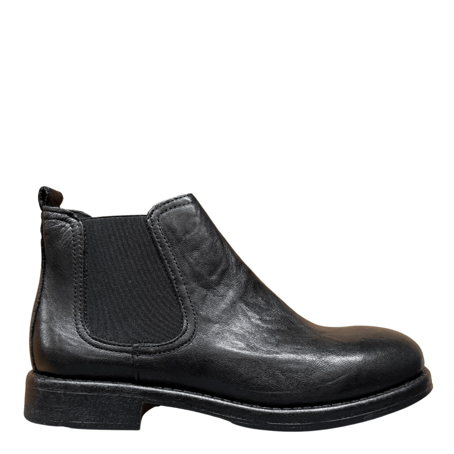 Getoutside Women's Chelsea Boot in Black Leather - Getoutside Shoes