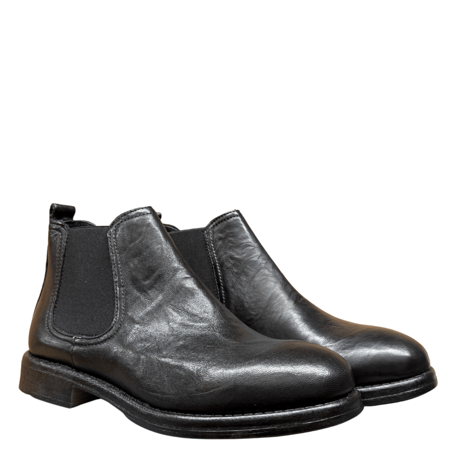 Getoutside Women's Chelsea Boot in Black Leather - Getoutside Shoes