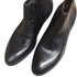 Getoutside Women's Chelsea Heeled Boot in Black Leather - Getoutside Shoes