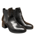 Getoutside Women's Chelsea Heeled Boot in Black Leather - Getoutside Shoes