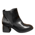 Getoutside Women's Chelsea Heeled Boot in Black Leather - Getoutside Shoes