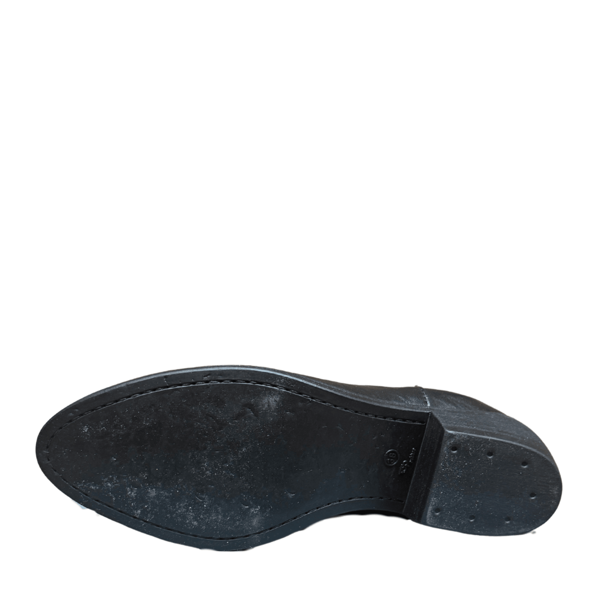 Getoutside Women's Chelsea Heeled Boot in Black Leather - Getoutside Shoes