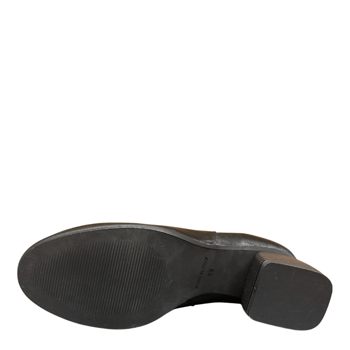 Getoutside Women's Chelsea Heeled Boot in Black Leather - Getoutside Shoes