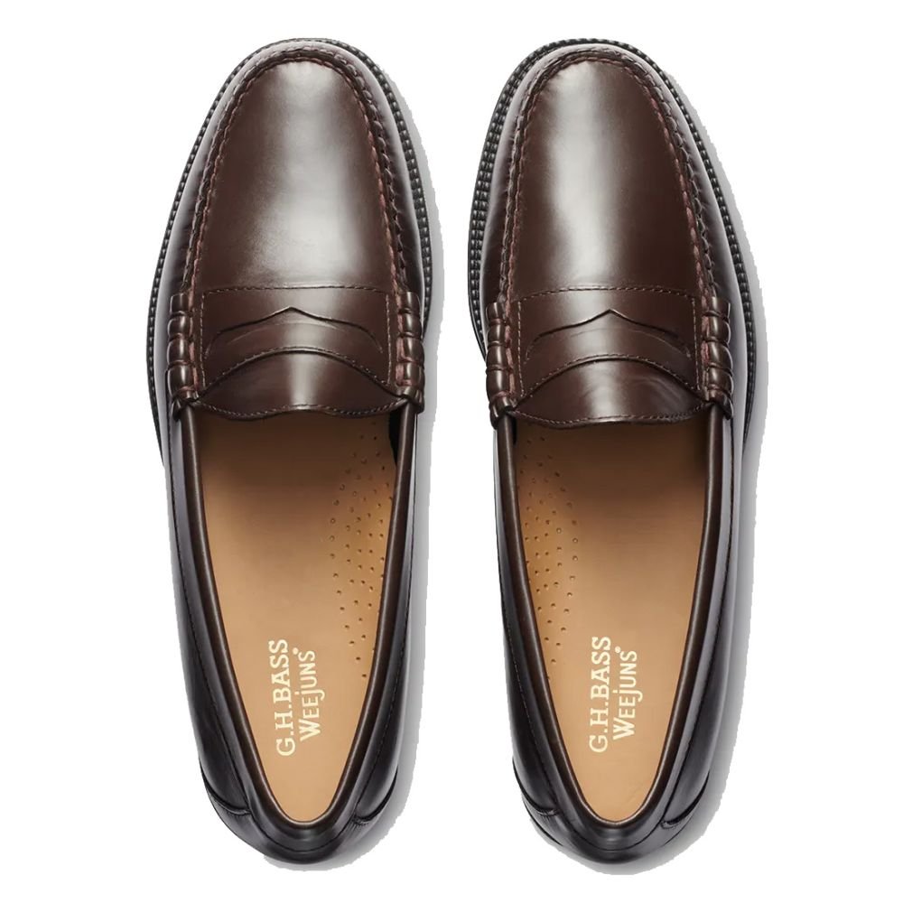 G.H Bass Men's Larson Easy Weejuns Loafer in Brown - Getoutside Shoes