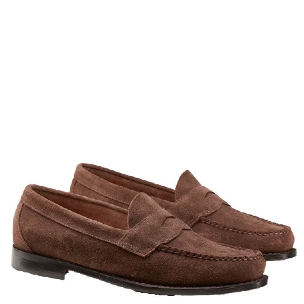 G.H. Bass Men's Logan Suede Weejuns Loafer in Brown - Getoutside Shoes