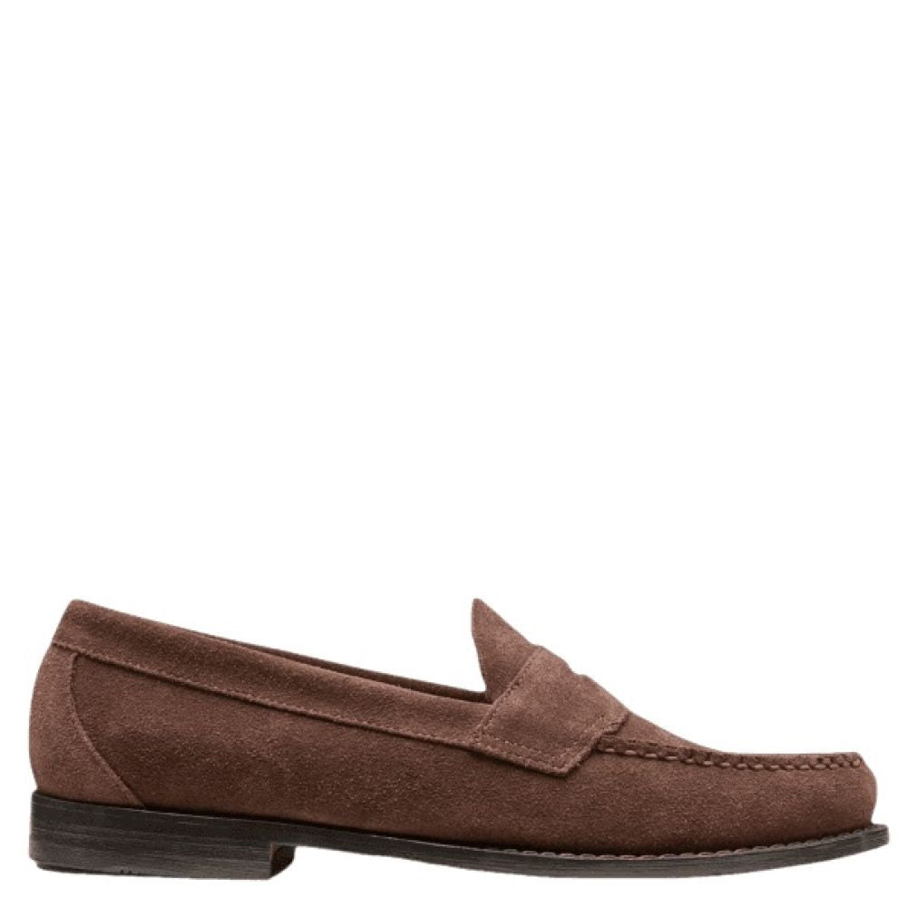G.H. Bass Men's Logan Suede Weejuns Loafer in Brown - Getoutside Shoes
