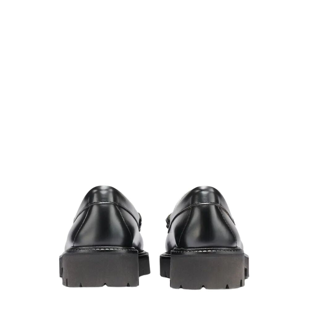 G.H. Bass Women's Whitney Super Lug Weejuns Loafer in Black/White - Getoutside Shoes