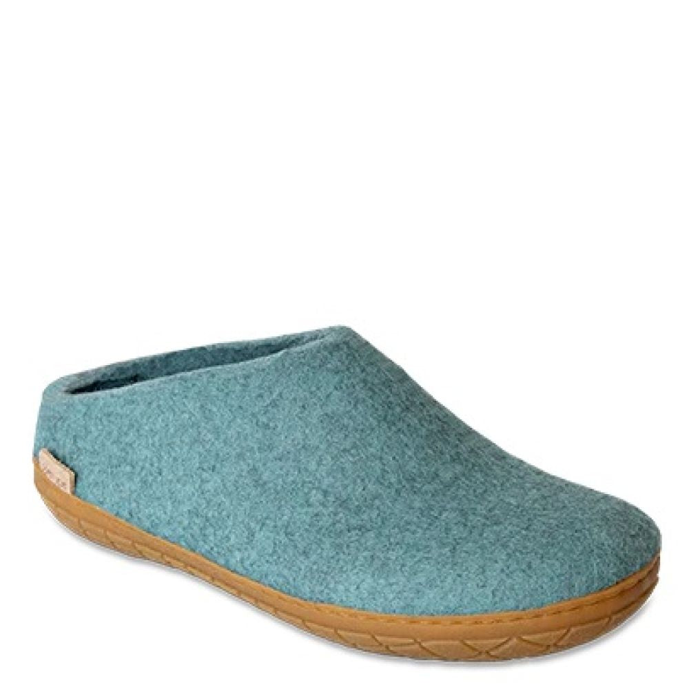Glerups Women’s Open Heel Rubber Sole in North Sea