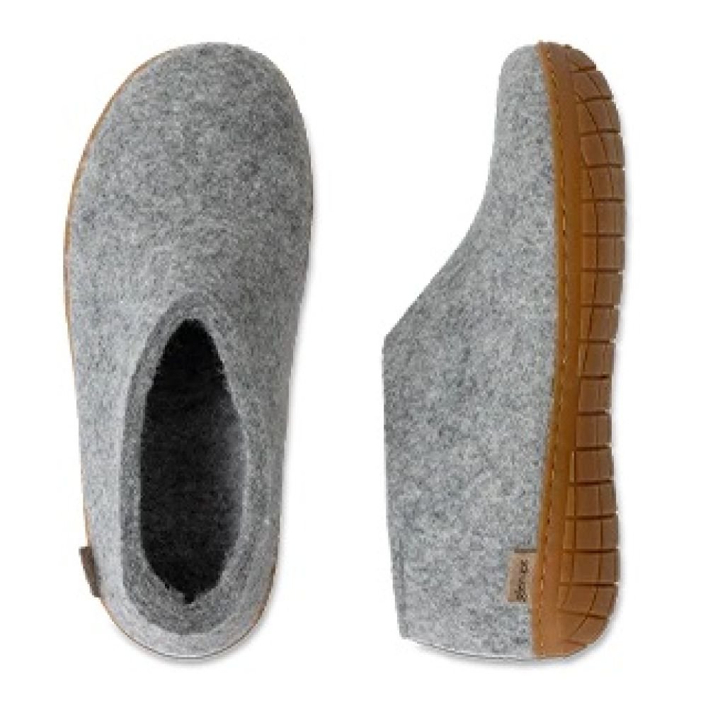Glerups Shoe Rubber Sole in Grey - Getoutside Shoes