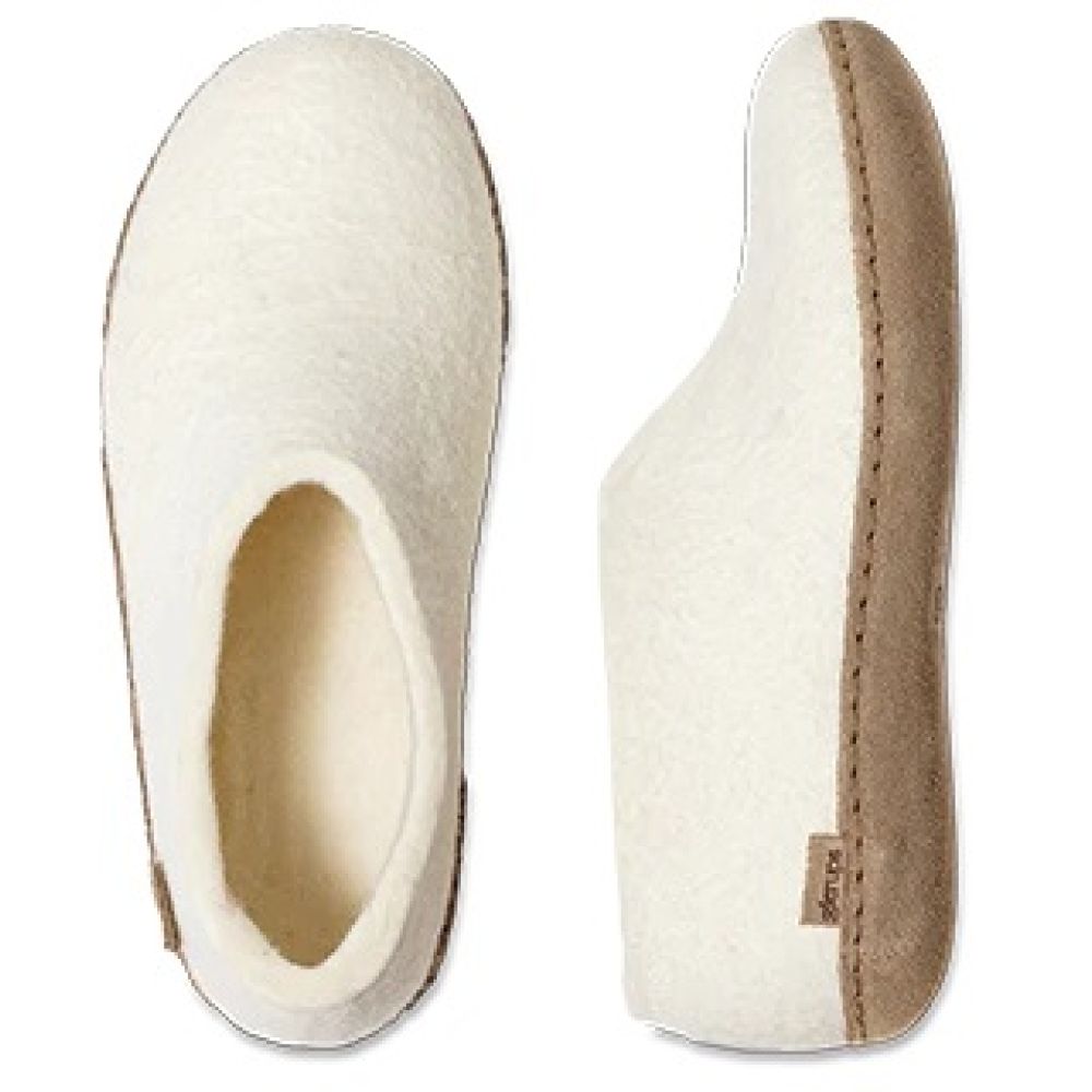 Glerups Women’s Shoe Leather Sole in White - Getoutside Shoes