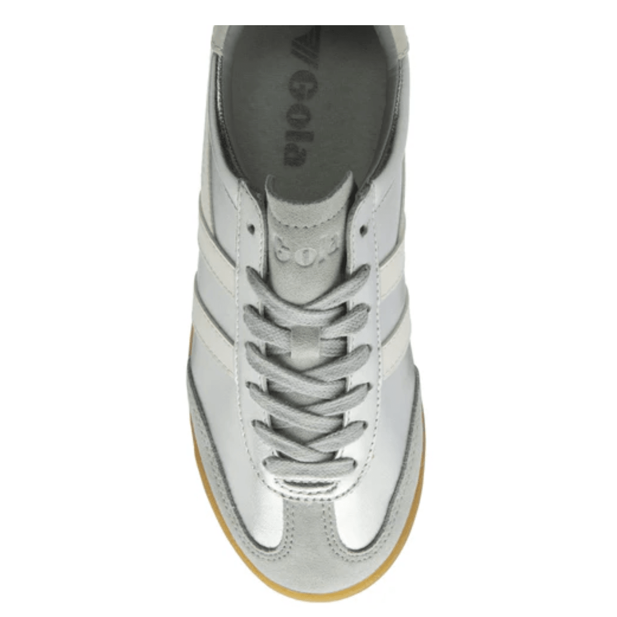 Gola Classics Women's Torpedo Glimmer in Silver/Off White - Getoutside Shoes