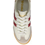 Gola Classics Women's Torpedo Leather in Off White/Deep Red/Gold - Getoutside Shoes