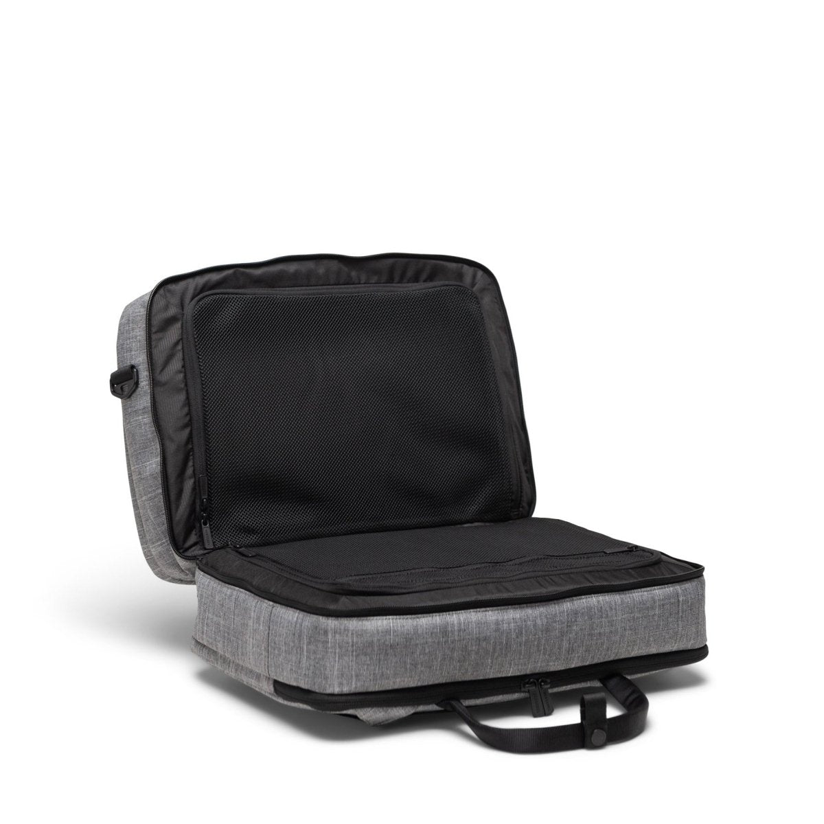 Herschel Bowen Convertible Travel Duffle in Raven Crosshatch - Getoutside Shoes