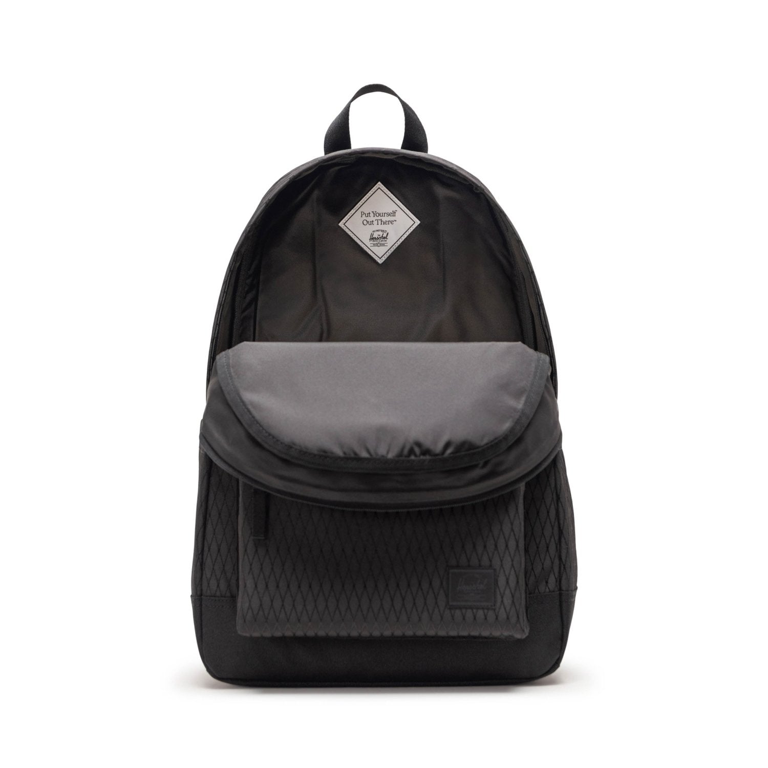 Herschel Heritage Backpack in Black Diamond/Black - Getoutside Shoes