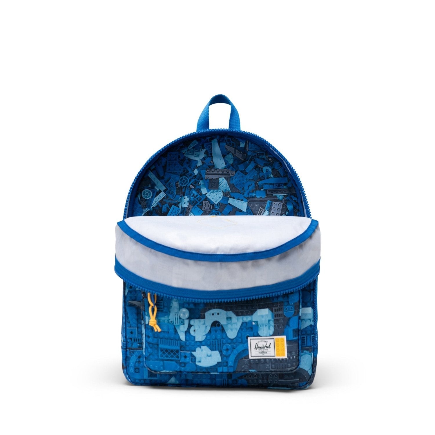 Herschel Heritage Kids Backpack LEGO - 20L in Abstract Bricks Blue - Getoutside Shoes