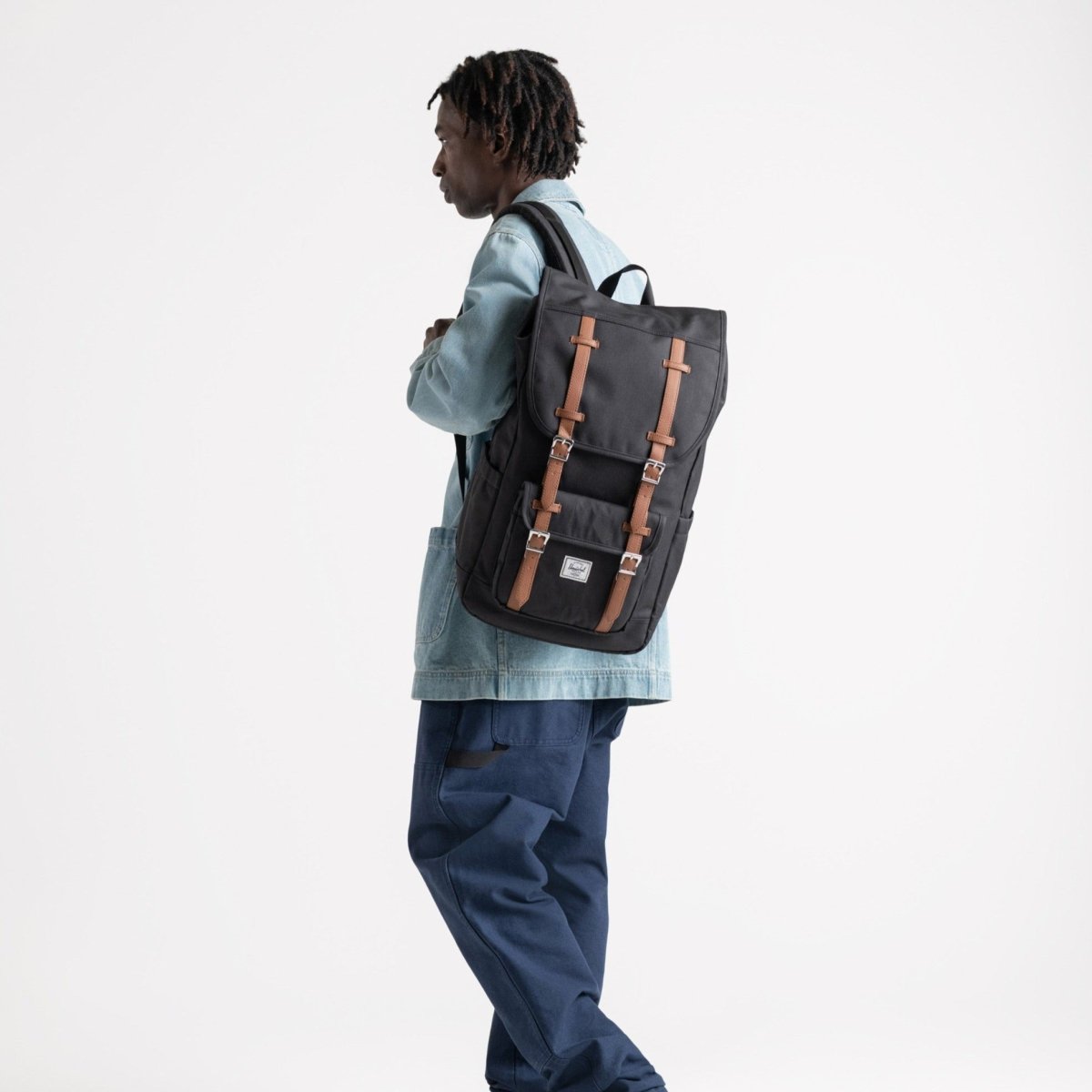 Herschel Little America Backpack in Black - Getoutside Shoes