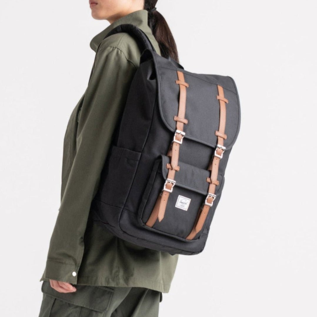 Herschel Little America Backpack in Black - Getoutside Shoes