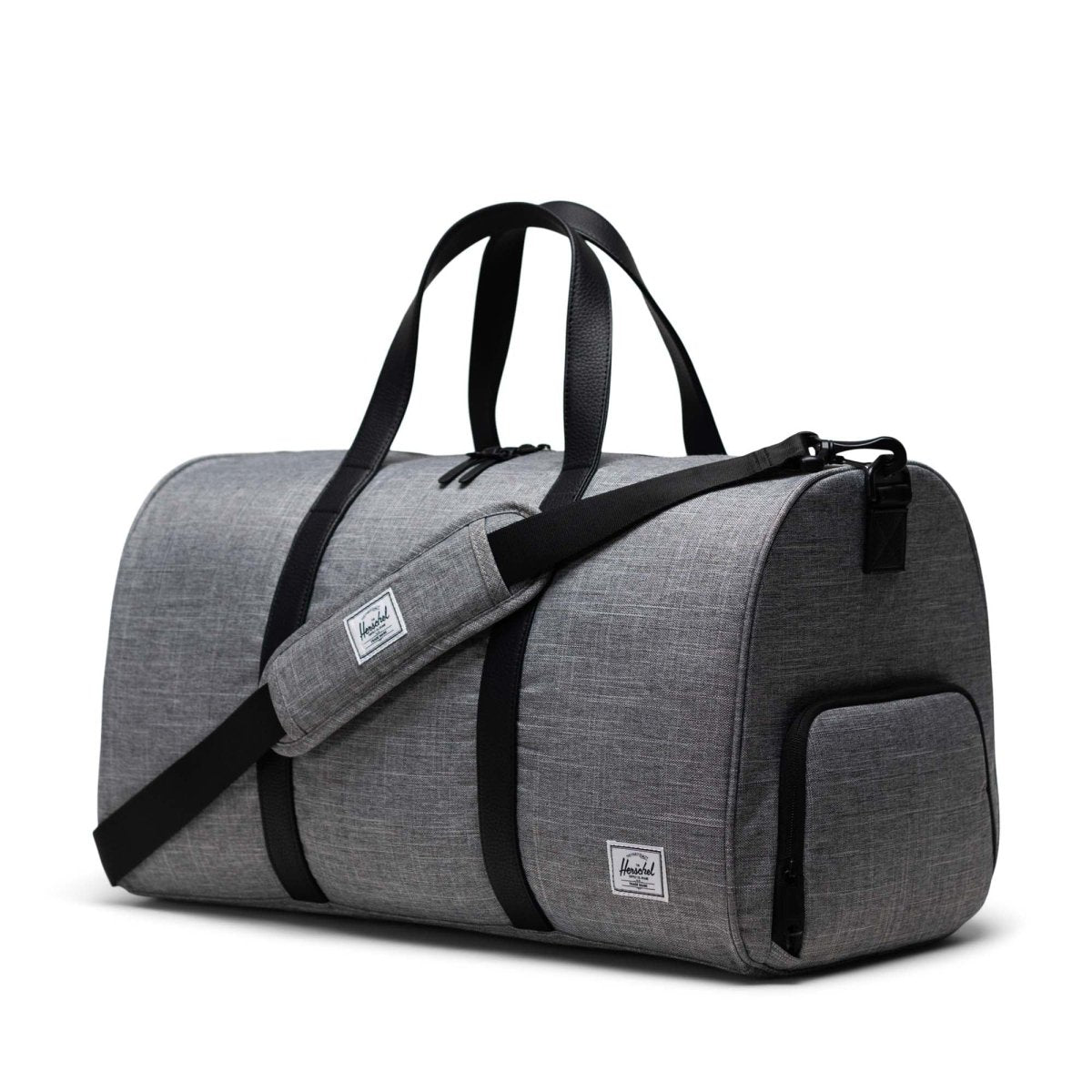 Herschel Novel Duffle in Raven Crosshatch - Getoutside Shoes